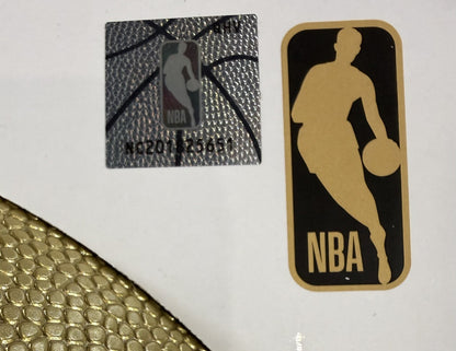 OG Anunoby Knicks Signed Wilson 2026 NBA Champions Gold Basketball Auto Fanatics