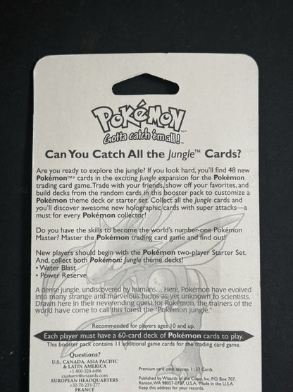Wizards of the Coast Pokémon Jungle Blister Booster Pack Sealed 34.59 Weight MT