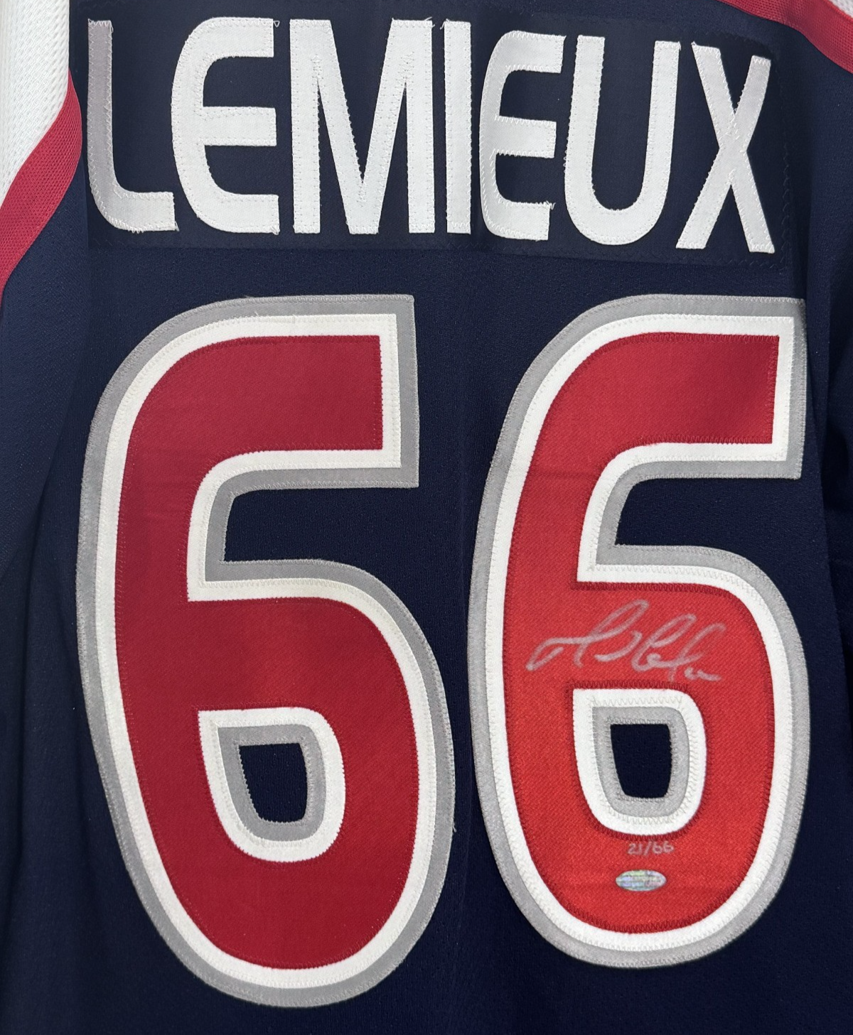Mario Lemieux Signed CCM 2001 ASG Game Jersey LE/66 Auto Steiner Holo Penguins