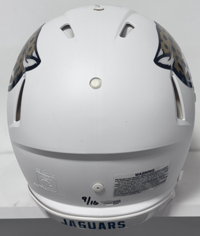 Trevor Lawrence Signed Jaguars Auth Helmet LE/16 #1 Pick Debut Auto Fanatics COA