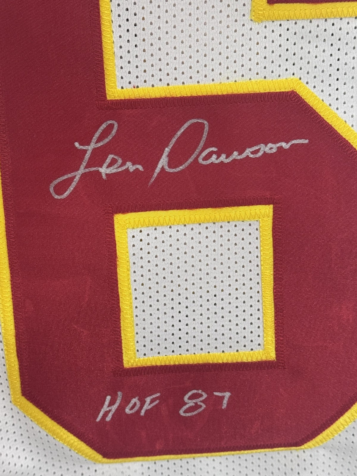 Len Dawson Signed KC Chiefs Jersey HOF 87 Auto JSA COA Size XL