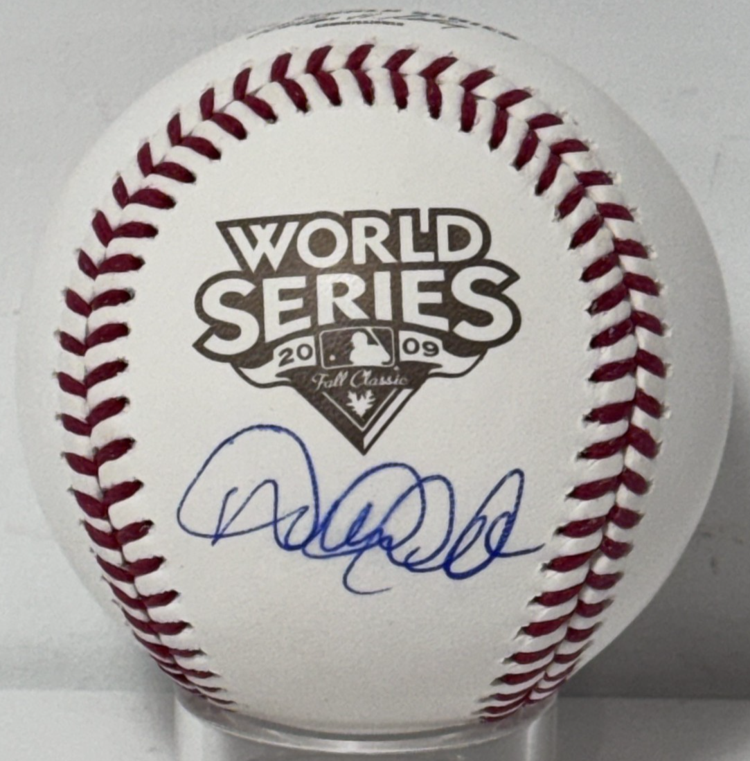 Derek Jeter Signed Official 2009 World Series Baseball Auto Fanatics MLB COA NYY