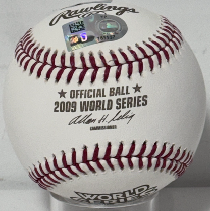 Derek Jeter Signed Official 2009 World Series Baseball Auto Fanatics MLB COA NYY