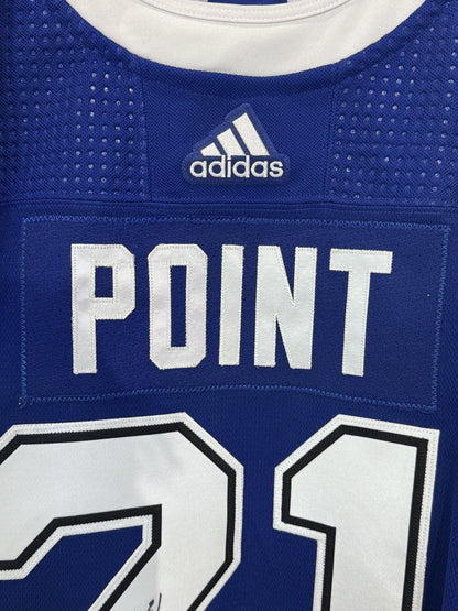 Brayden Point Signed #21 TB Lightning Adidas Authentic Jersey Auto COA Size 56
