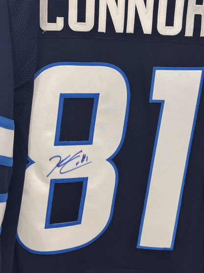 Kyle Connor Signed Winnipeg Jets Adidas Authentic Jersey Auto COA Size 56