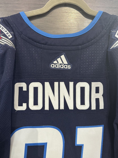 Kyle Connor Signed Winnipeg Jets Adidas Authentic Jersey Auto COA Size 56