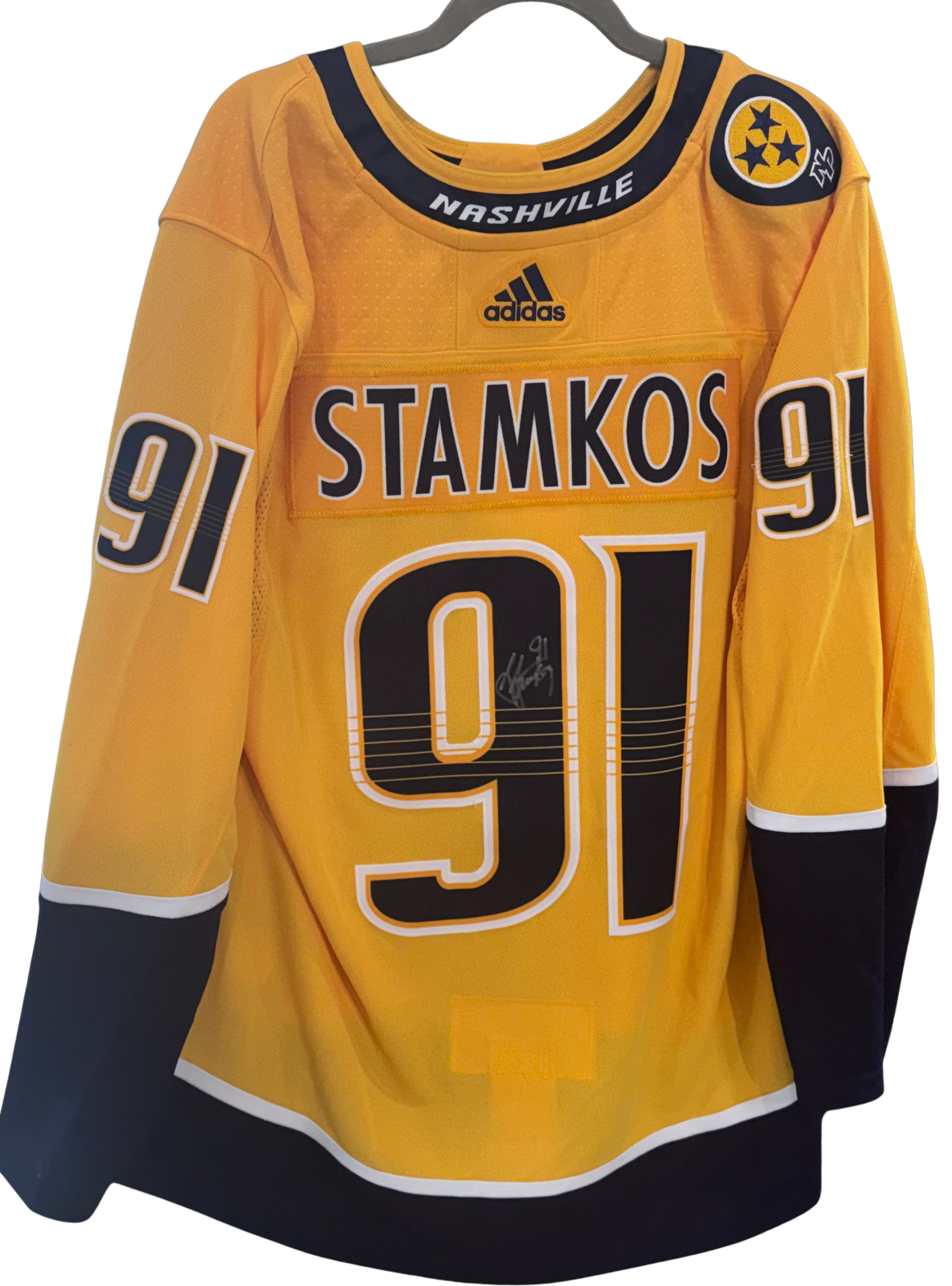 Steven Stamkos Signed Nashville Predators Authentic Adidas Jersey Auto COA