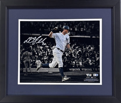 DJ LeMahieu Signed 11x14 Spotlight Photo Framed Auto Fanatics MLB COA NY Yankees