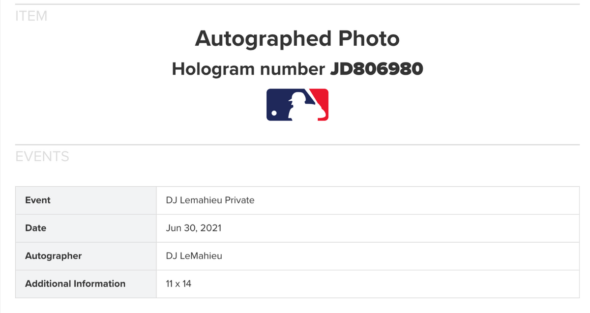 DJ LeMahieu Signed 11x14 Spotlight Photo Framed Auto Fanatics MLB COA NY Yankees