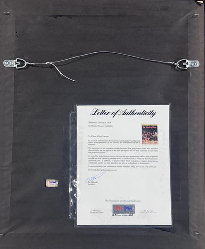 Pete Maravich Signed Sporting News Paper Framed Pistol Pete Auto PSA Jazz HOF