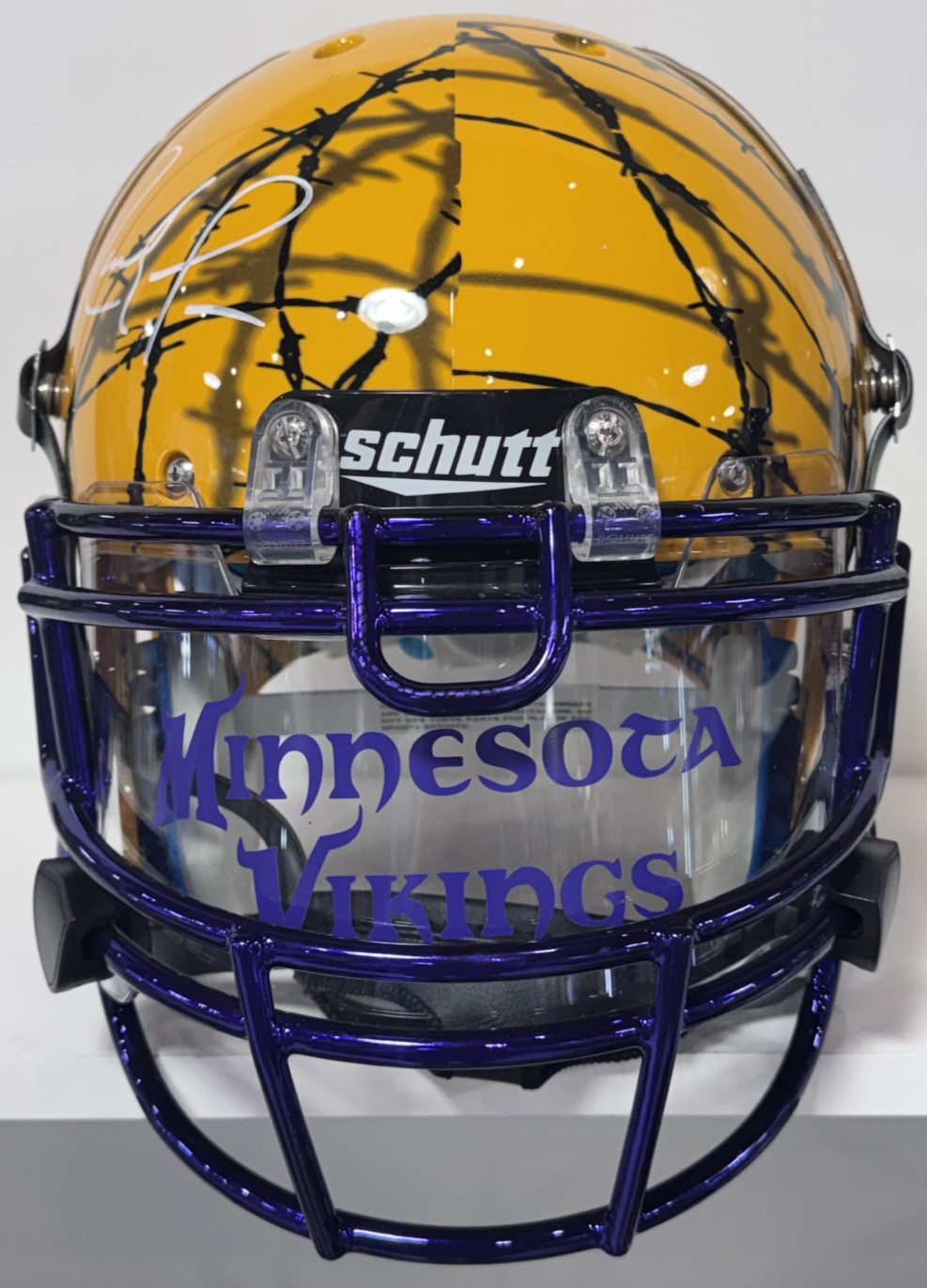 Randy Moss Signed Schutt Authentic Hydro 1/1 Helmet Auto JSA COA Vikings HOF