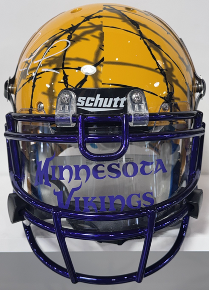 Randy Moss Signed Schutt Authentic Hydro 1/1 Helmet Auto JSA COA Vikings HOF