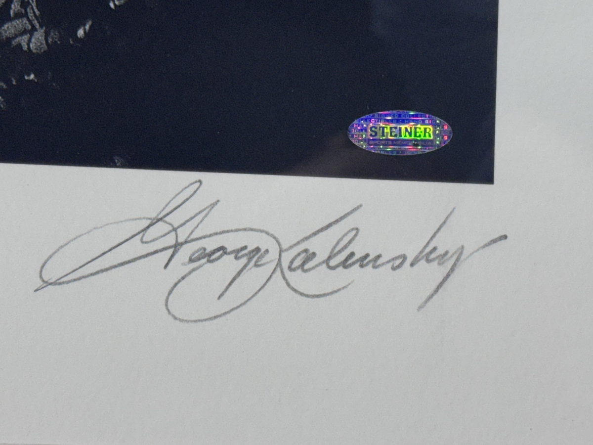 Muhammad Ali Joe Frazier Signed Kalinsky Photo LE/250 Framed Auto Steiner COA