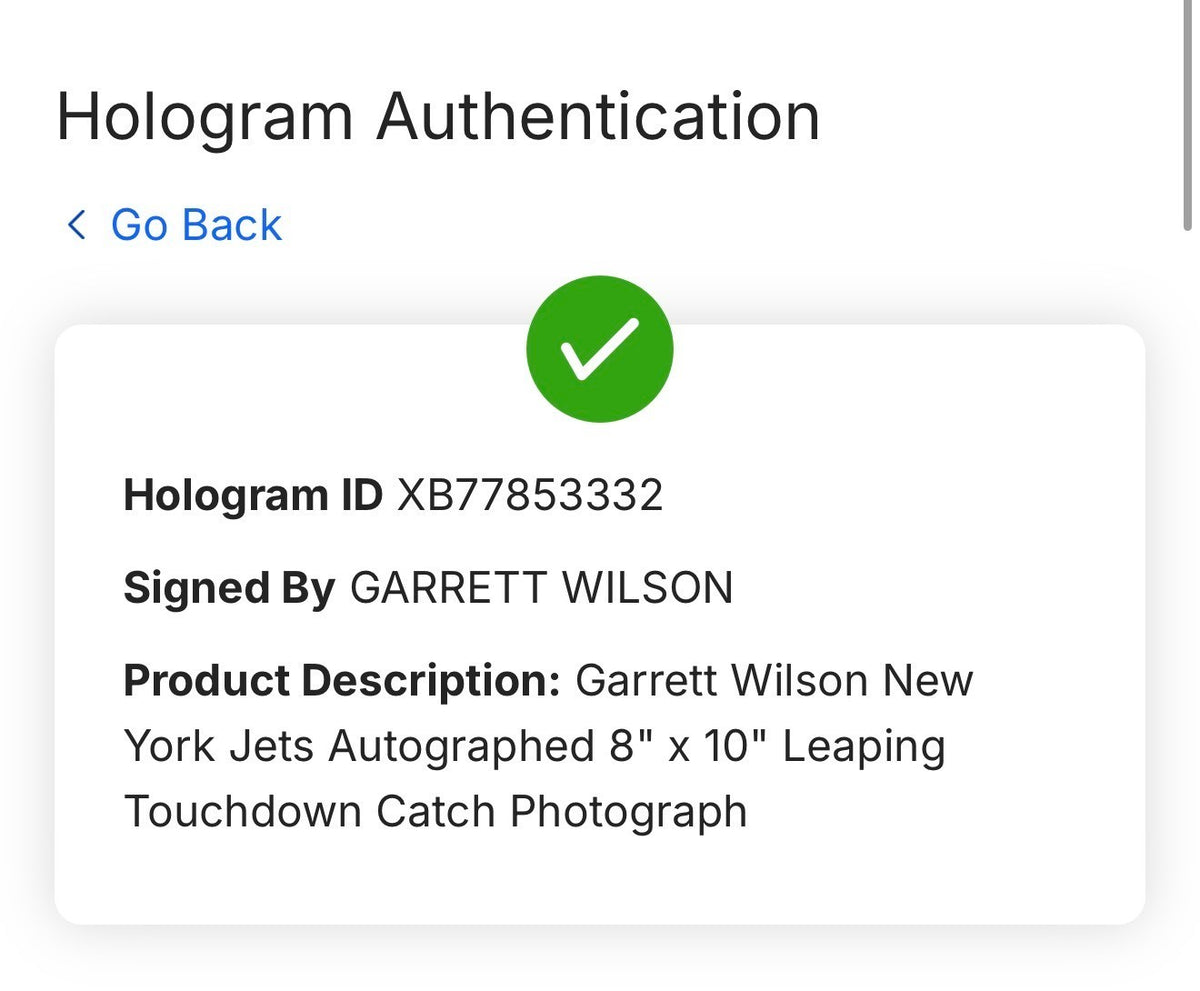 Garrett Wilson NY Jets Signed 8x10 Framed One Hand Catch Photo Auto Fanatics