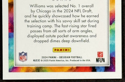 2024 Panini Obsidian Caleb Williams Black Color Blast #1 Rookie Chicago Bears NM