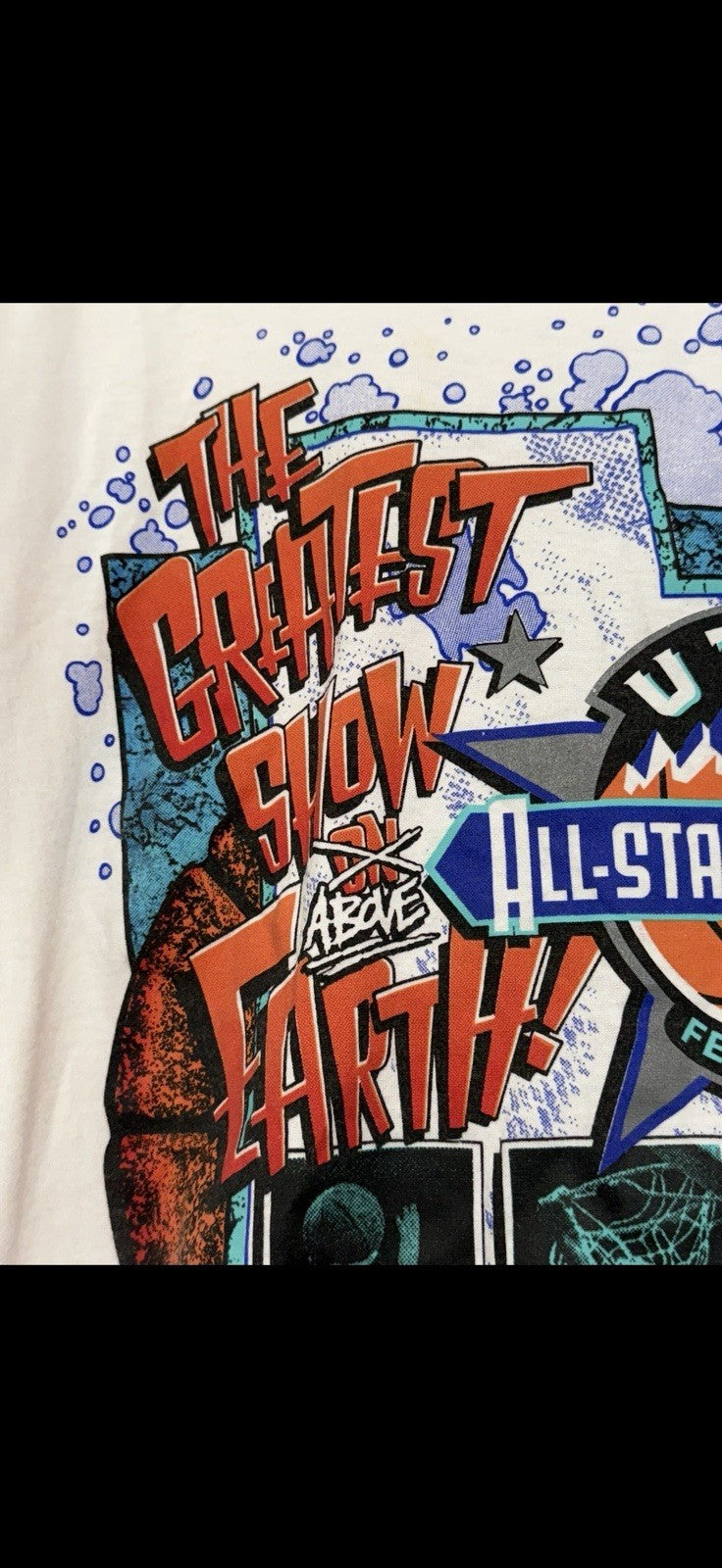 1993 NBA All star Game T Shirt Swingster  Sz XL Utah NBA All star New  Deadstock