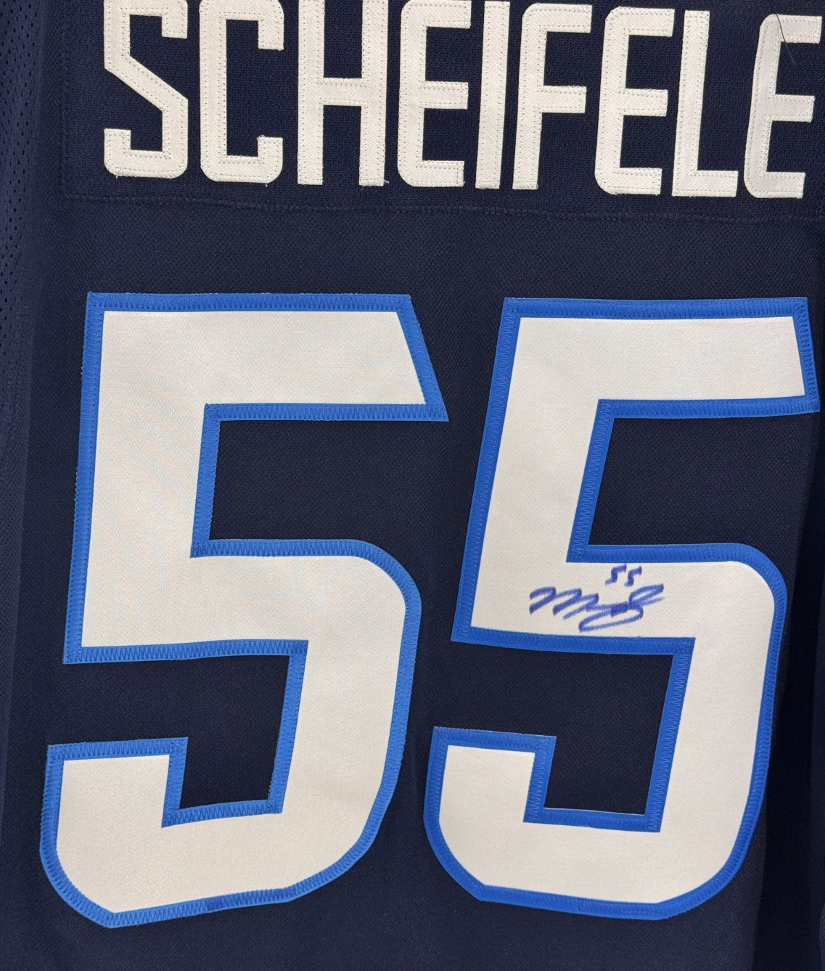 Mark Scheifele Signed Winnepeg Jets Adidas Authentic Jersey Auto COA Size 56