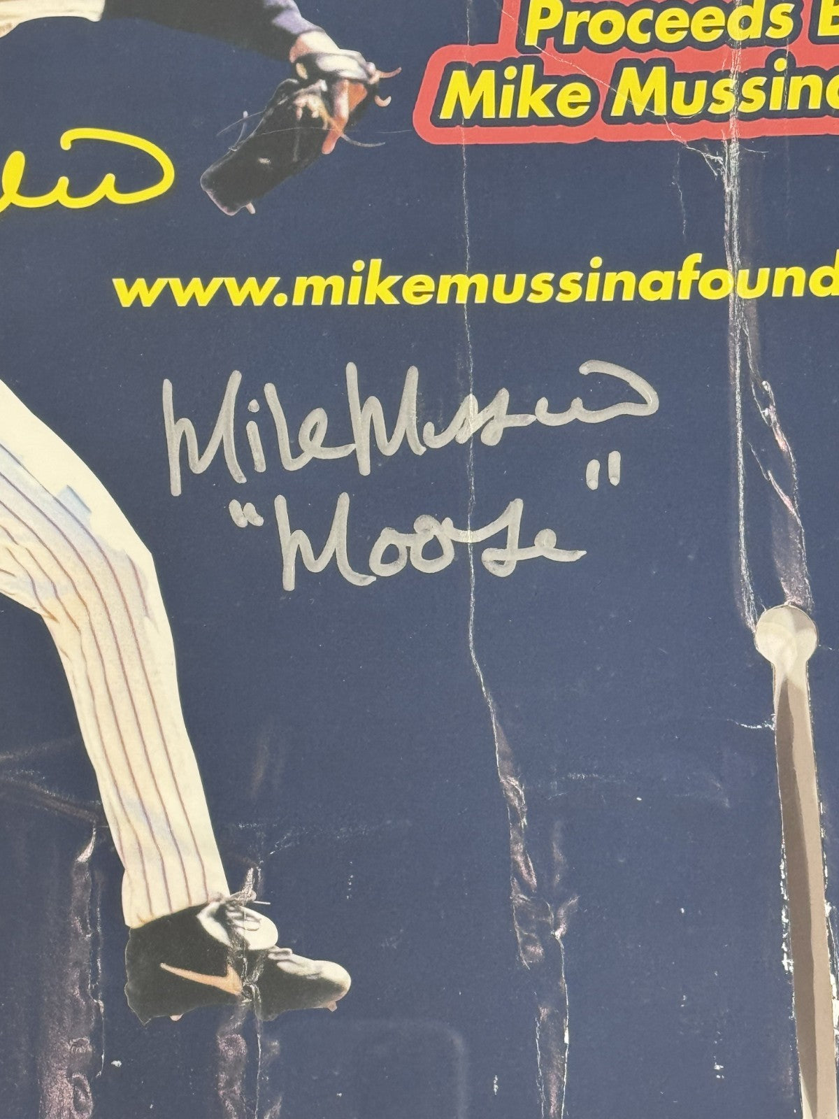 Mike Mussina Signed Candy Bar Ad Framed Moose Auto 7th Inn Corp COA Yankees HOF