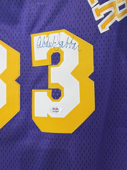 Kareem Abdul Jabbar Signed Adidas 1979 Jersey Auto PSA COA LA Lakers HOF