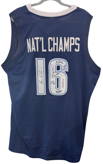 2016 Villanova National Champs Team Signed Jersey 8 Auto JSA COA Hart Jenkins