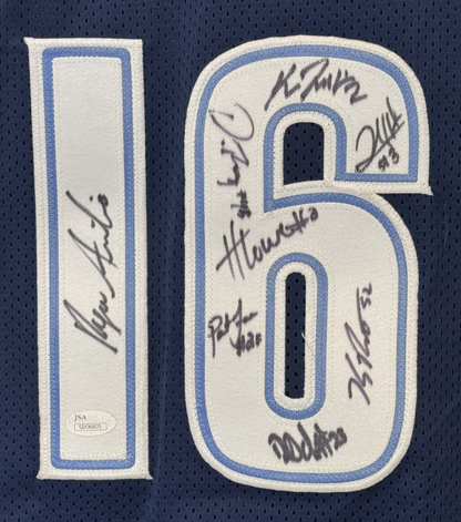 2016 Villanova National Champs Team Signed Jersey 8 Auto JSA COA Hart Jenkins