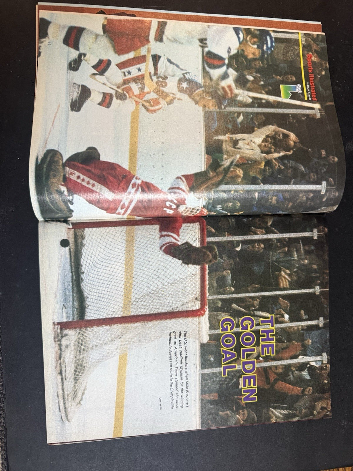 Sports Illustrated MIRACLE ON ICE USA Olympic Gold Ice Hockey Team March 3 1980