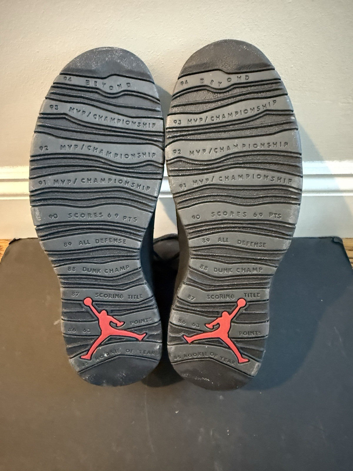 Original Air Jordan 10 X "Shadow" Black OG 1994 sz 11.5 In Box Believe New
