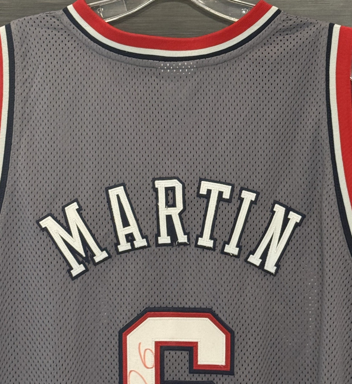 Kenyon Martin Signed NBA Authentic Reebok Basketball Jersey 52 NJ Nets Auto COA