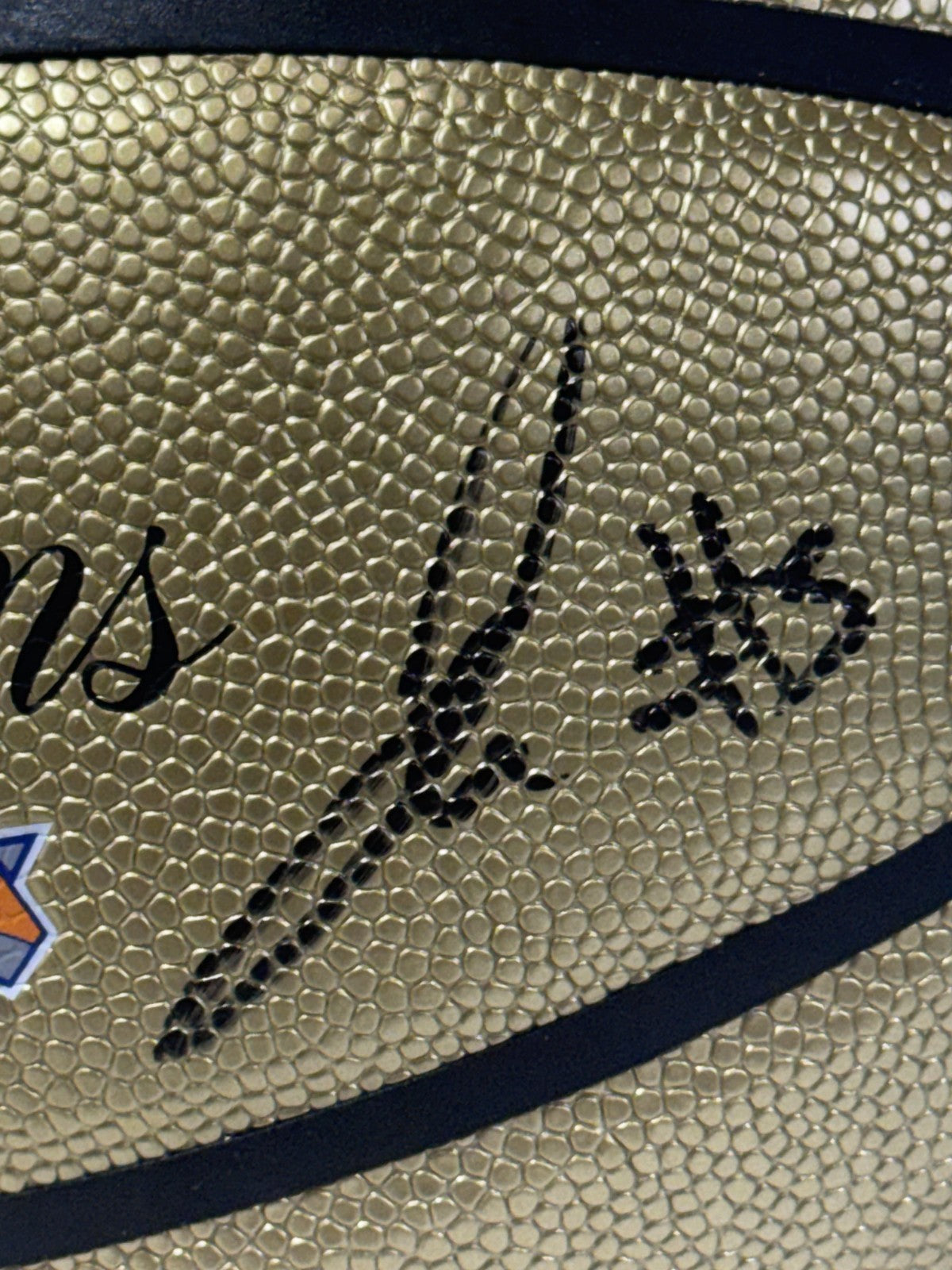 Jose Alvarado Knicks #5 Signed 2026 NBA Champions Gold Basketball Auto Fanatics