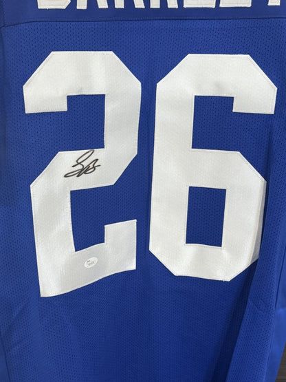 Saquon Barkley Signed NY Giants Jersey Rookie Autograph JSA COA Signature Debut
