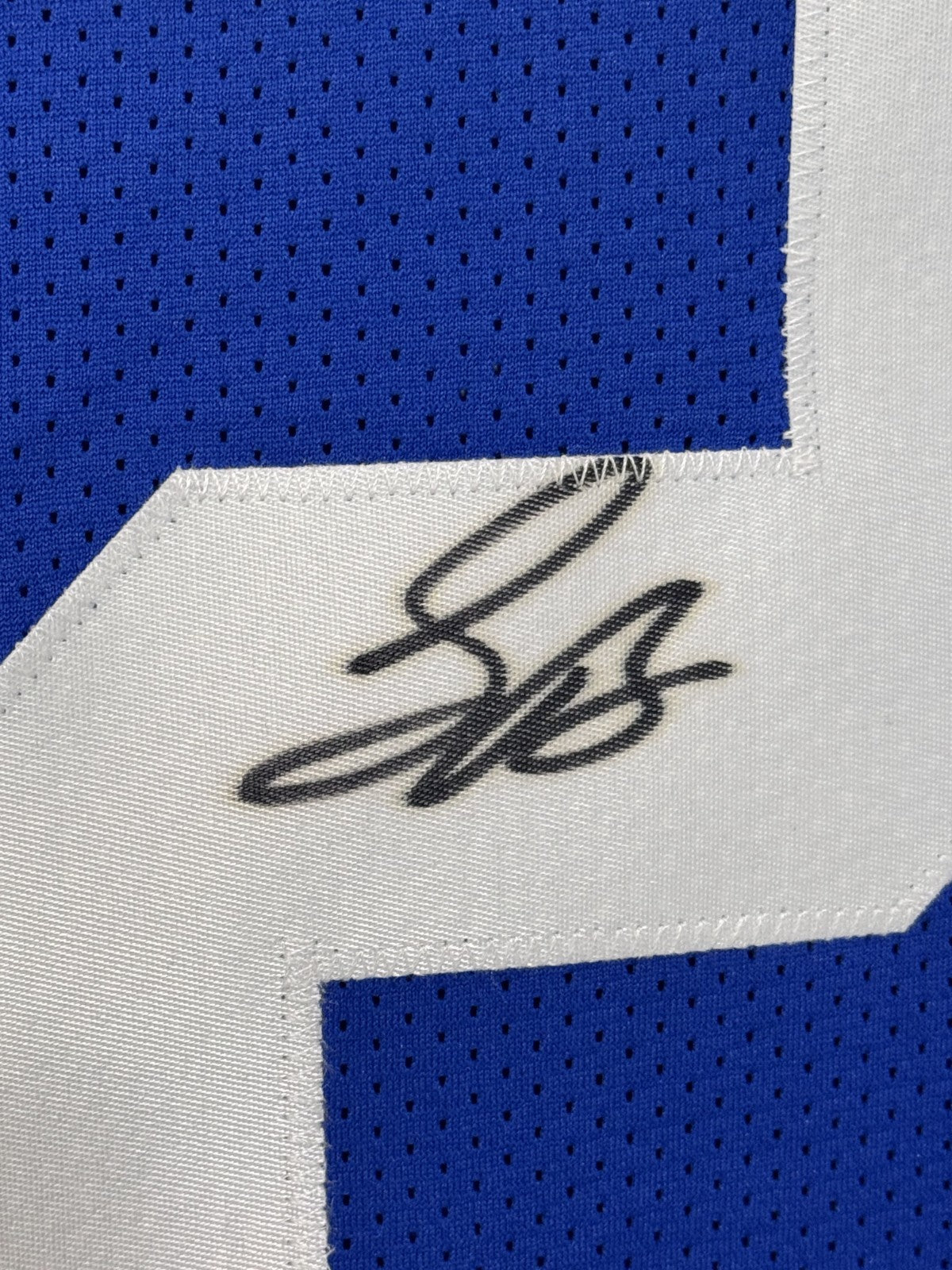 Saquon Barkley Signed NY Giants Jersey Rookie Autograph JSA COA Signature Debut