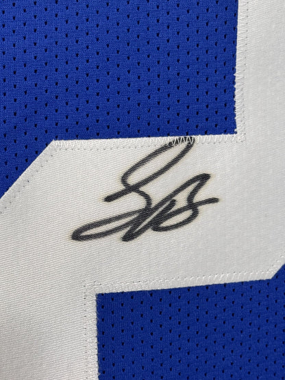 Saquon Barkley Signed NY Giants Jersey Rookie Autograph JSA COA Signature Debut