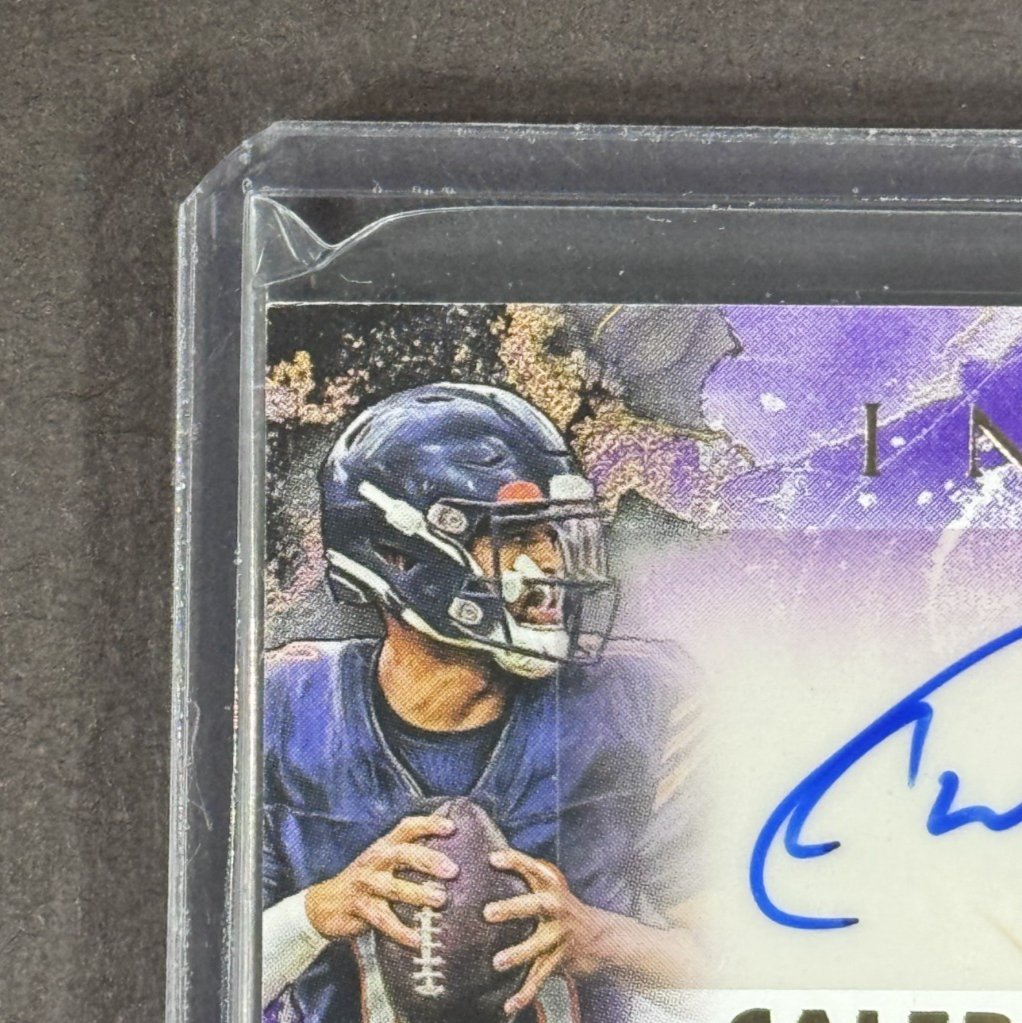 2024 Topps Inception Caleb Williams Jayden Daniels Rookie Patch Auto Purple /125