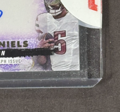 2024 Topps Inception Caleb Williams Jayden Daniels Rookie Patch Auto Purple /125