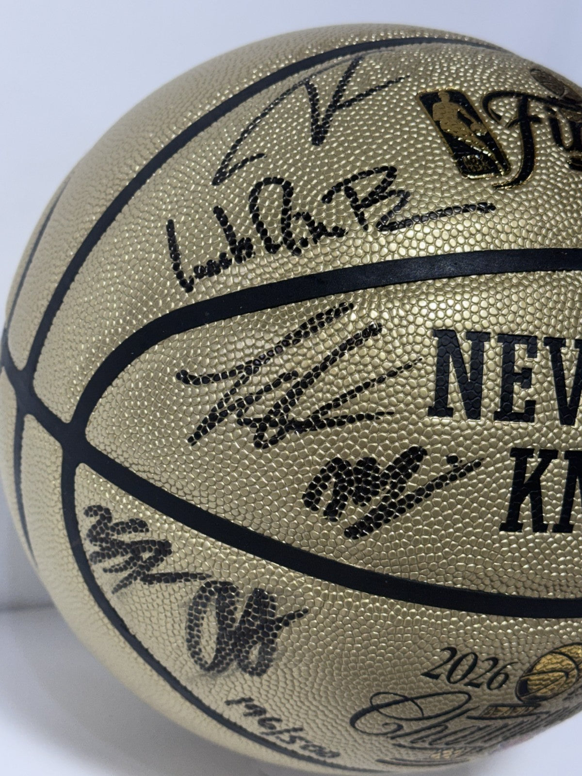 NY Knicks Team Signed 2026 Finals Basketball /500 Jalen Brunson Og Auto Fanatics