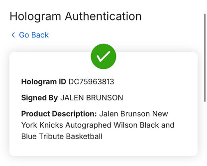 Jalen Brunson Signed Wilson Tribute Basketball Knicks Finals Mvp Auto Fanatics