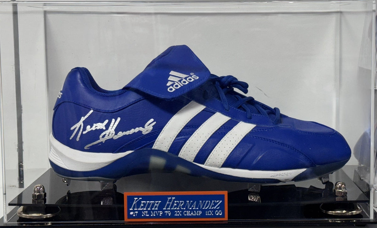 Keith Hernandez Ny Mets Signed Adidas Cleat Auto PSA ITP COA W/Case 1986 Ws