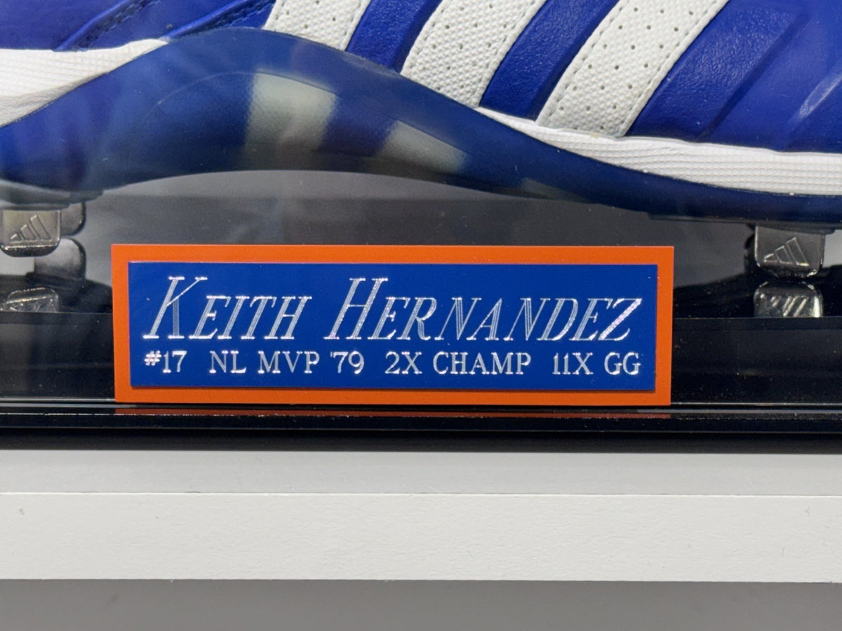 Keith Hernandez Ny Mets Signed Adidas Cleat Auto PSA ITP COA W/Case 1986 Ws