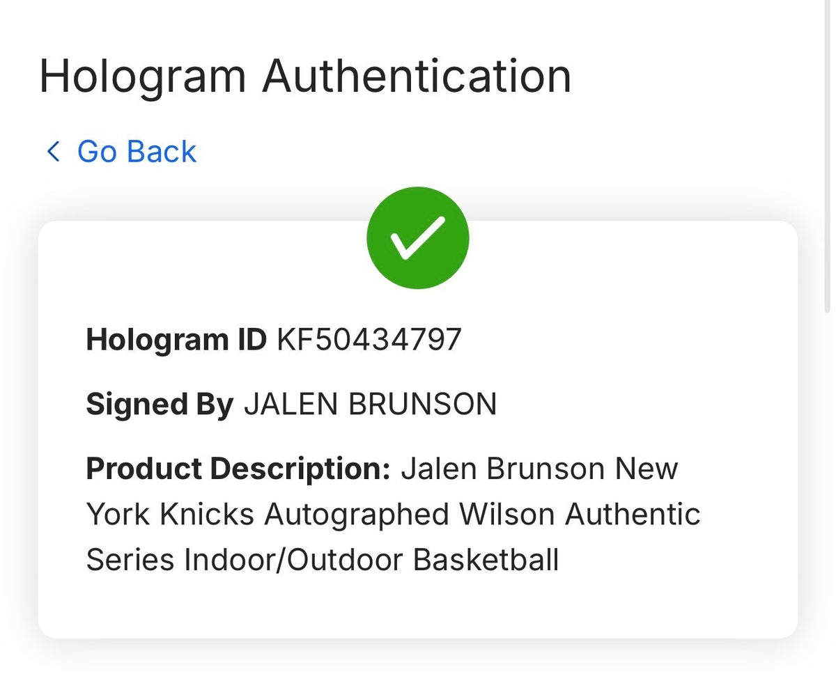 Jalen Brunson Signed Wilson I/O Basketball MVP Knicks Autograph Fanatics COA