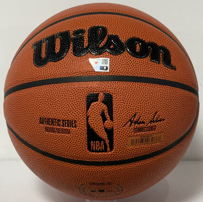 Jalen Brunson Signed Wilson I/O Basketball MVP Knicks Autograph Fanatics COA