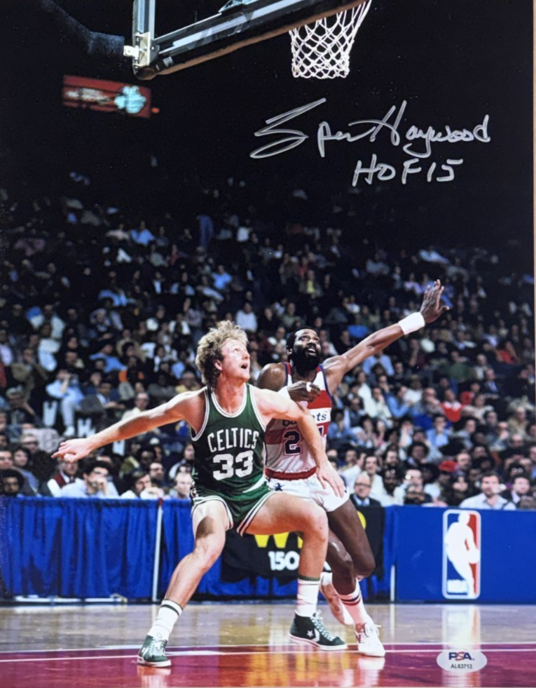 Spencer Haywood Signed 11x14 Photo HOF 15 Auto PSA COA Washington Bullets