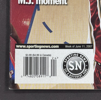 Lebron James Signed Sporting News Magazine King Auto UDA COA Cavaliers No Label