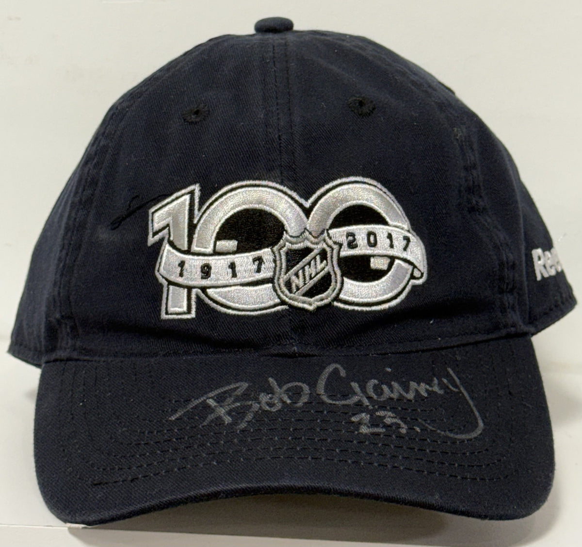 Bob Gainey HOF Signed Reebok NHL Centennial Season Hat 100 Canadiens Auto COA