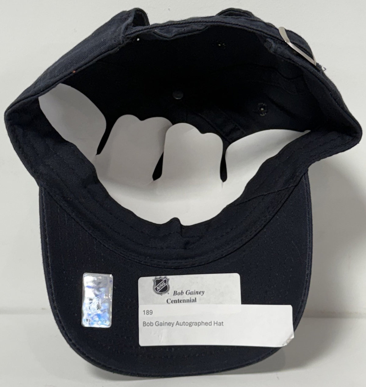 Bob Gainey HOF Signed Reebok NHL Centennial Season Hat 100 Canadiens Auto COA
