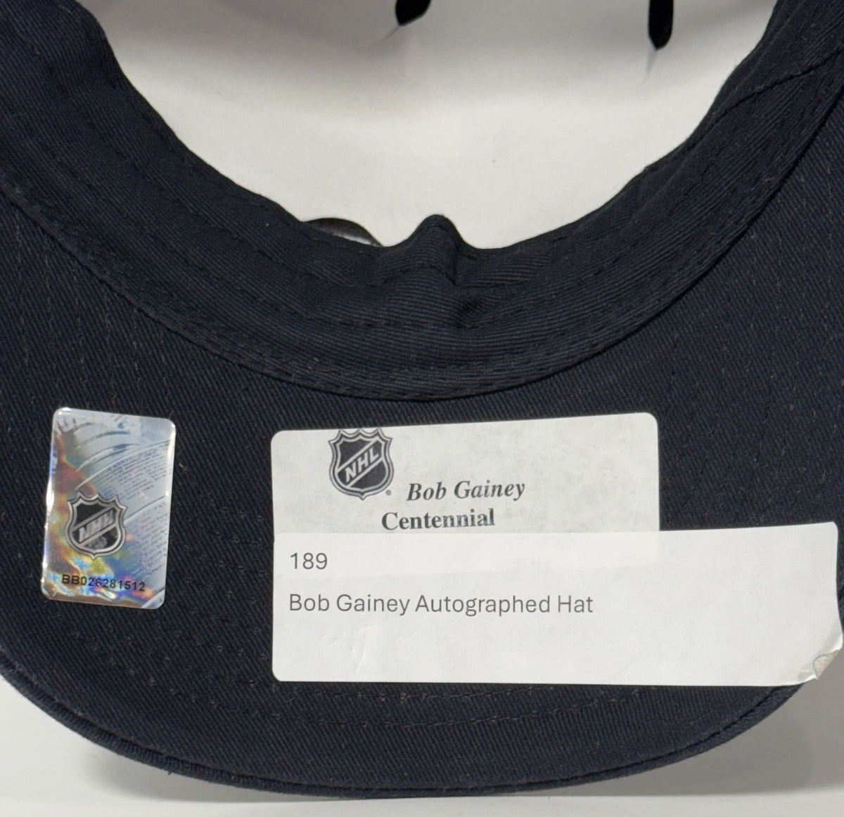 Bob Gainey HOF Signed Reebok NHL Centennial Season Hat 100 Canadiens Auto COA