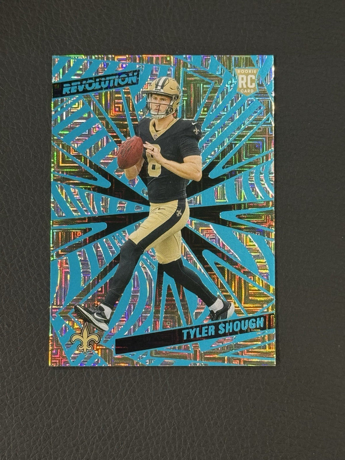 Tyler Shough 2025 Panini Revolution Rookies #246 Teal Levels /499 RC Saints Mint