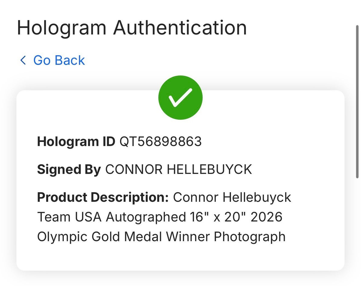 Connor Hellebuyck Devils Signed USA 16x20 Framed Photo Gold Medal Auto Fanatics